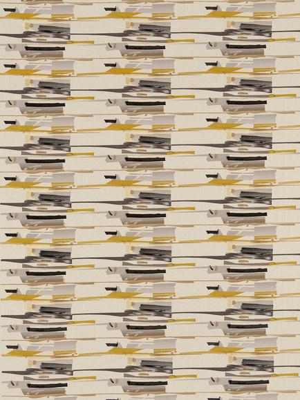 Harlequin Zeal Furnishing Fabric, Char/Neu/Must/On
