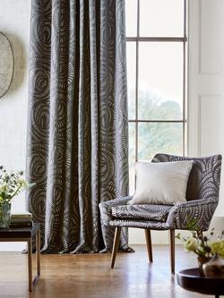 Harlequin Fractal Furnishing Fabric - view 2, Charcoal