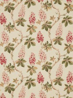 Sanderson Chestnut Tree Furnishing Fabric, Coral/Bayleaf