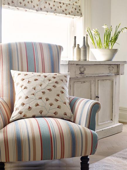Sanderson Gingko Trail Furnishing Fabric - view 2, Brick