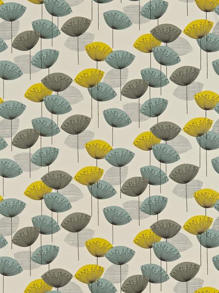 Sanderson Dandelion Clocks Furnishing Fabric, Chaffinch
