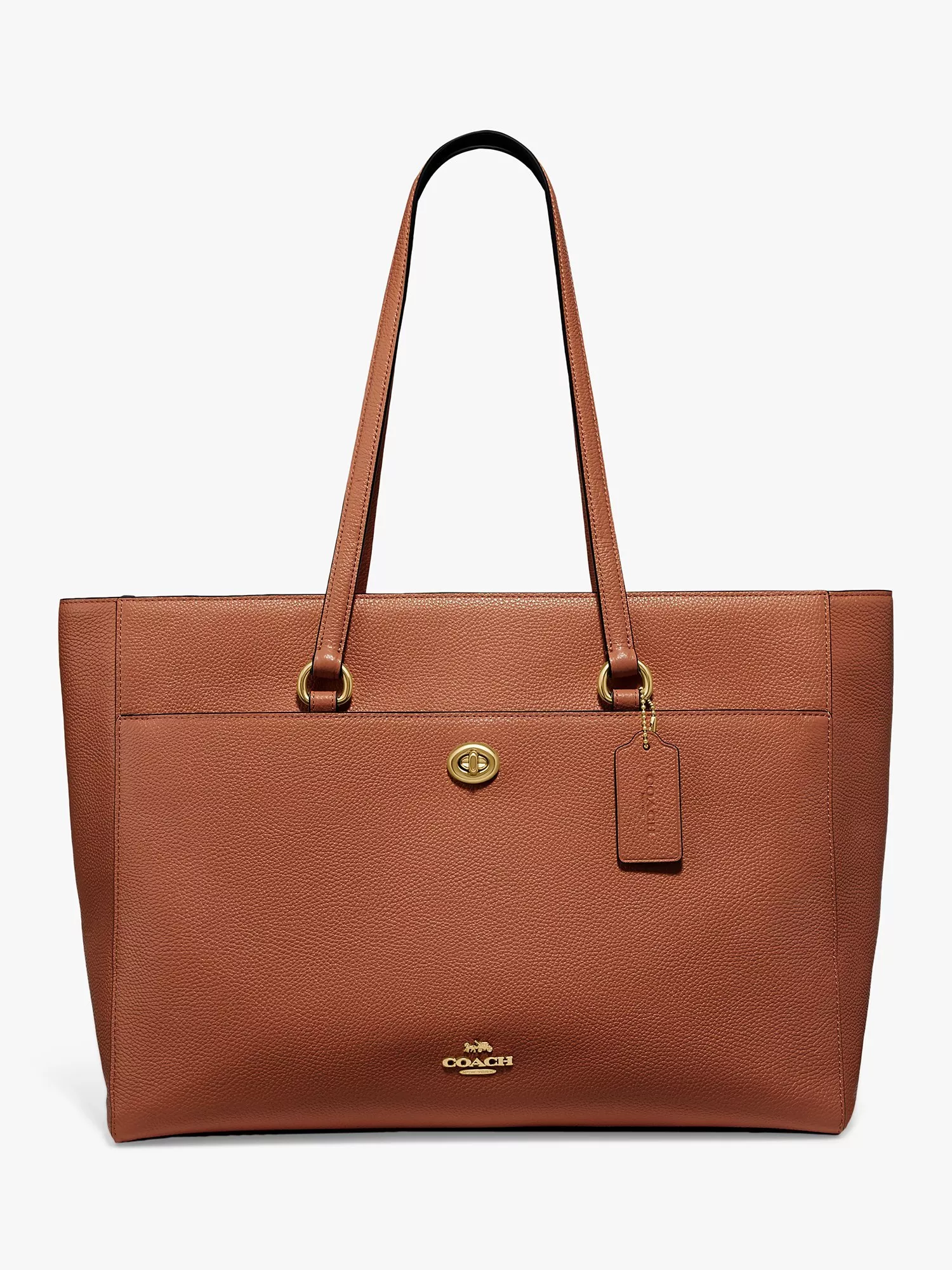 Coach crossgrain folio tote sale