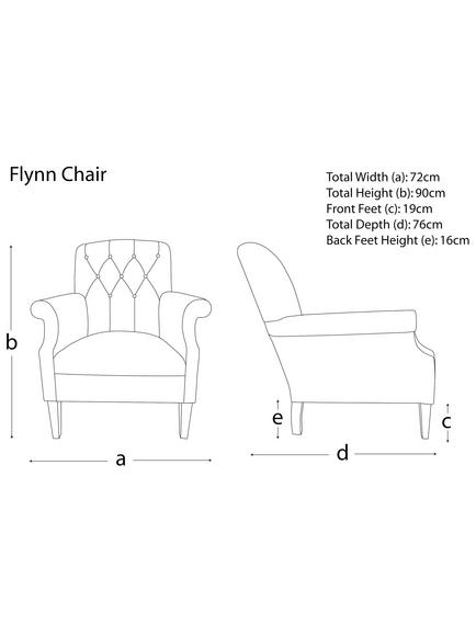 Tetrad Flynn II Armchair, Bracken with Brompton Tan Leather Piping - view 2, Bracken With Brompton Tan Piping