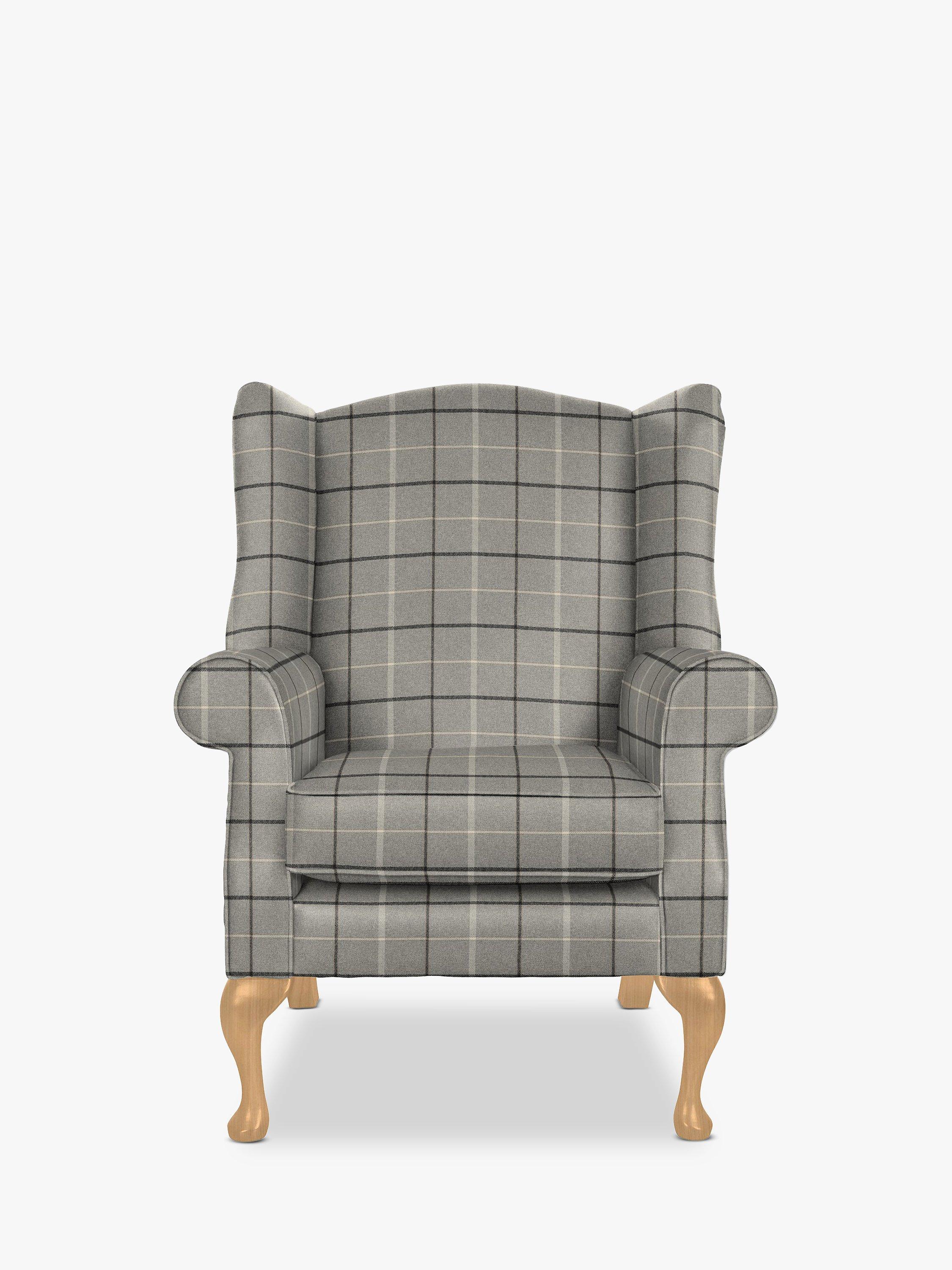 Oberon Range, Parker Knoll Oberon Armchair, Berwick Check Grey Marl