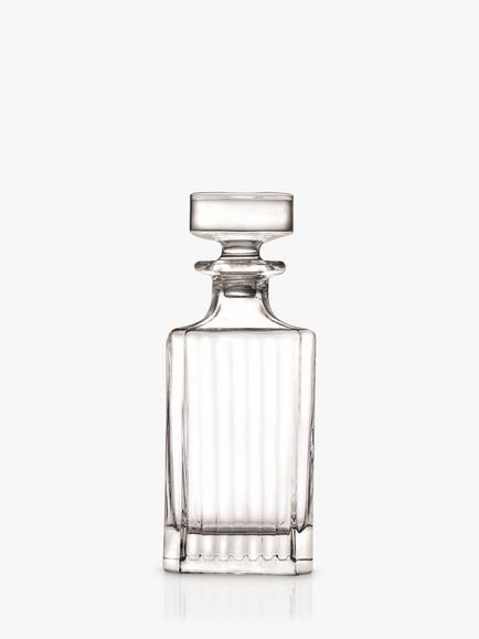 John Lewis Paloma Timeless Crystal Glass Decanter, 750ml, Clear - view 2, Clear