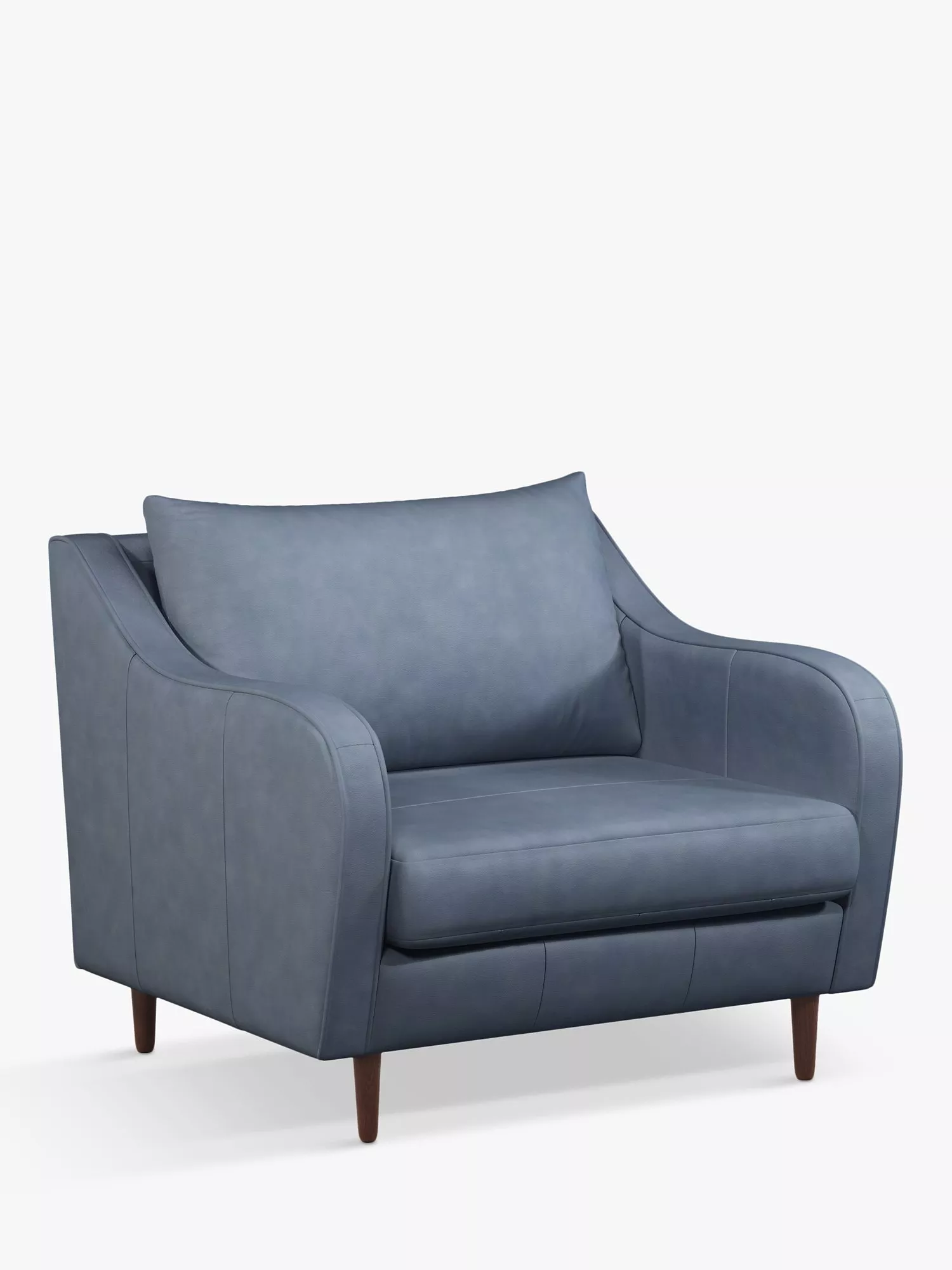 John Lewis & Partners Harp Leather Snuggler, Dark Leg
