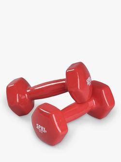 SPRI 2.7kg/6lbs Vinyl Dumbbells, Red