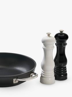 Le Creuset Classic Salt & Pepper Mills, Set of 2, White/Black - view 2, White/Black