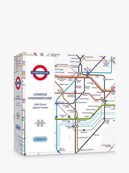 Gibsons TFL London Underground Tube Map Jigsaw Puzzle, 1000 Pieces, Multi
