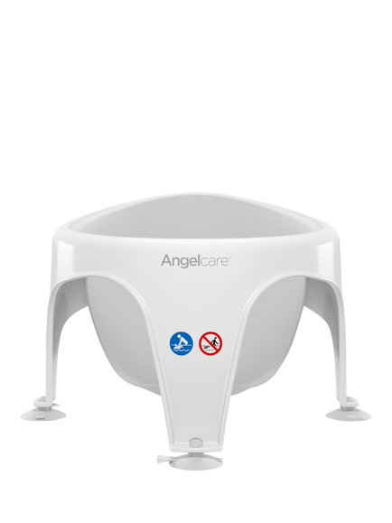 Angelcare Soft Touch Baby Bath Seat, White/Grey, White/Grey