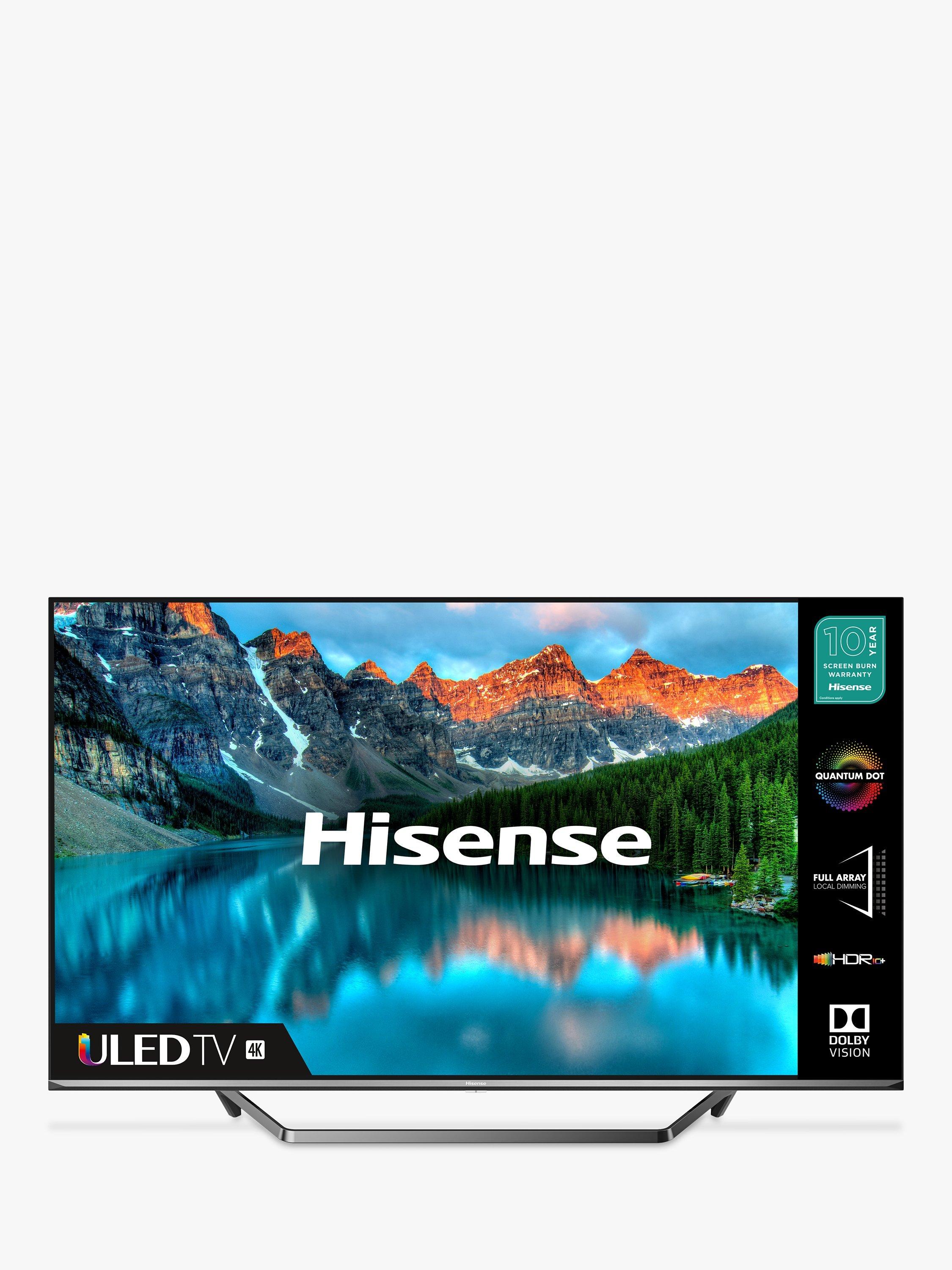 Hisense 65U7QFTUK (2020) QLED HDR 4K Ultra HD Smart TV, 65 inch with Freeview Play & Dolby Atmos, Black