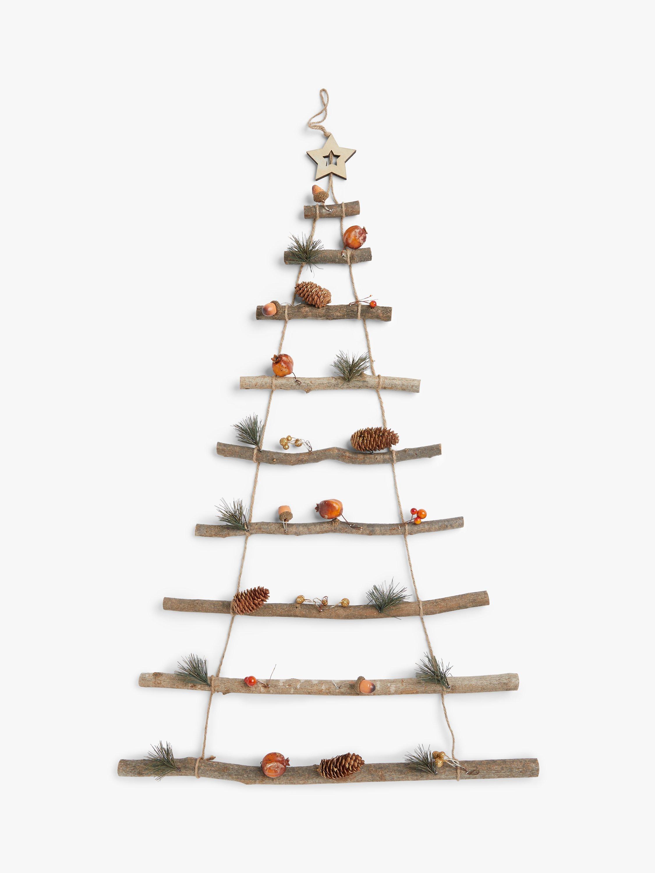 John Lewis & Partners Bloomsbury Wooden Ladder with Berry Wall Decoration