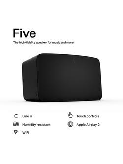 Sonos Five Smart Speaker - view 2, Black