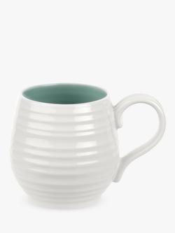 Sophie Conran for Portmeirion Honeypot Mug, 310ml, Celadon/White