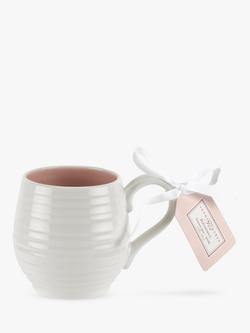 Sophie Conran for Portmeirion Honeypot Mug, 310ml - view 2, Pink/White
