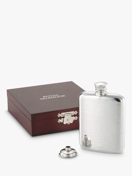 Royal Selangor Hip Flask, 130ml, Silver