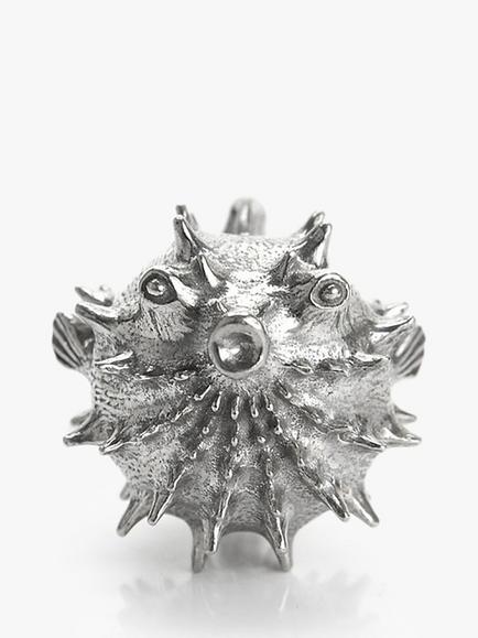 Royal Selangor Pufferfish Wine Aerator - view 2, Silver