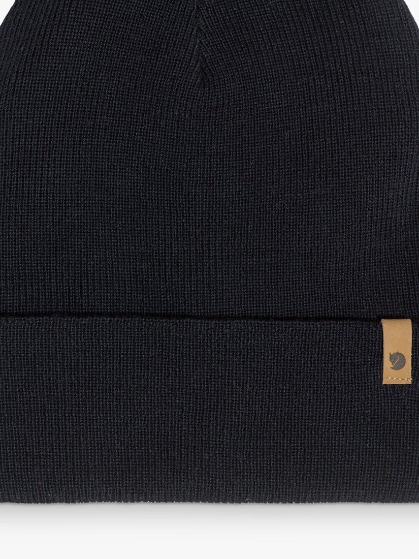 Product image 2 of 4, which shows Fjällräven Classic Knit Merino Wool Beanie, Blue