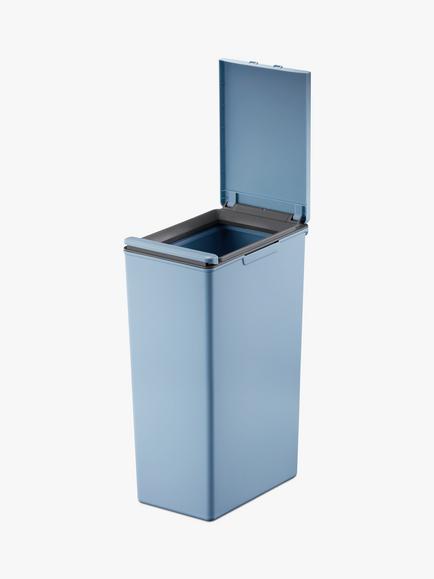 EKO Morandi Rectangular Touch Bin, 30L - view 2, Blue