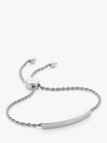 Monica Vinader Linear Rope Chain Bracelet, Silver