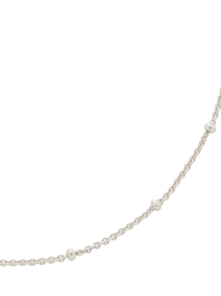 Monica Vinader Fine Beaded Chain Necklace, Silver