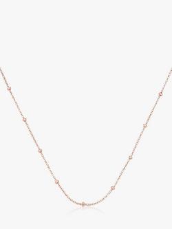 Monica Vinader Fine Beaded Chain Necklace, Gold Rose Gold