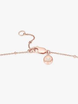 Monica Vinader Fine Beaded Chain Necklace - view 2, Gold Rose Gold