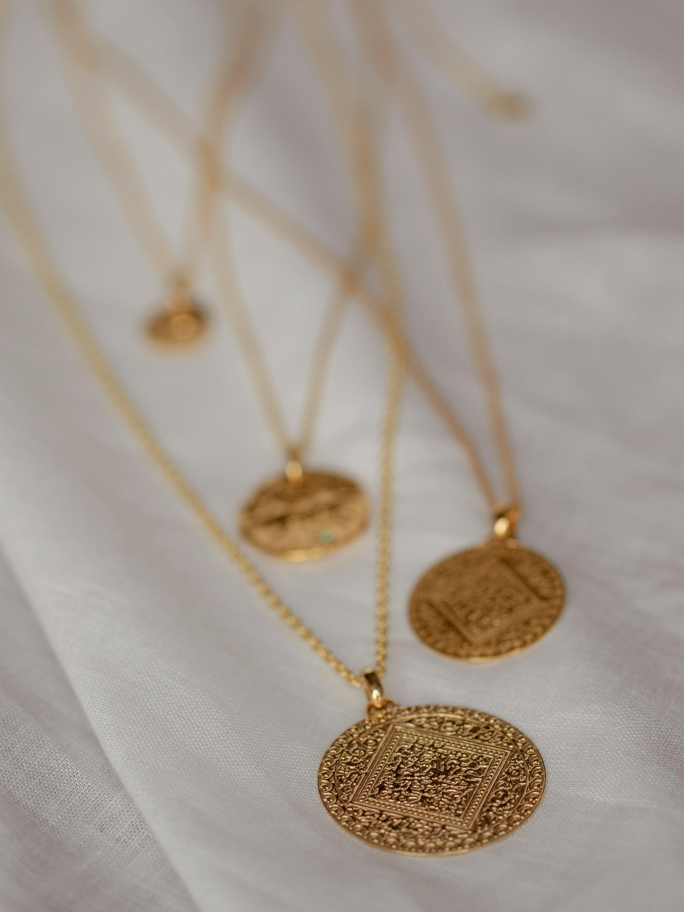 Product image 5 of 7, which shows Monica Vinader Marie Mini Charm, Gold