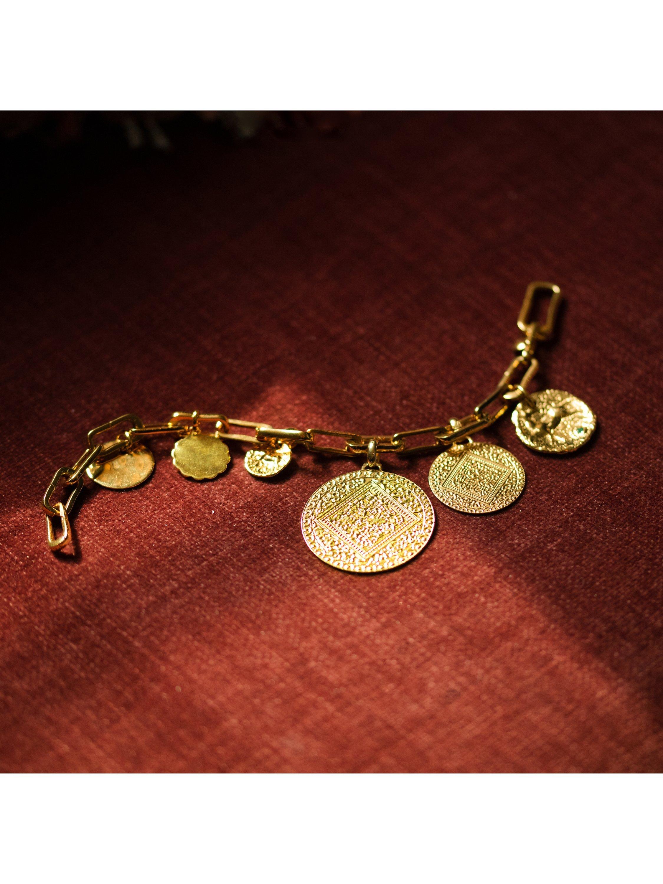Product image 6 of 7, which shows Monica Vinader Marie Mini Charm, Gold