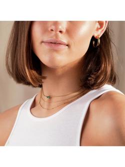 Monica Vinader Siren Mini Nugget Chain Necklace - view 2, Green