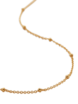 Monica Vinader Fine Beaded Chain Necklace, Gold
