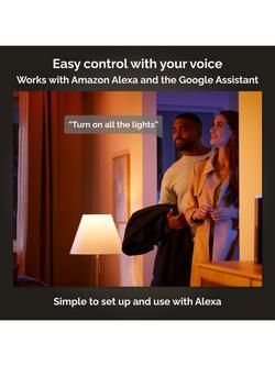 Philips Hue White and Colour Ambiance Iris LED Smart Table Lamp with Bluetooth, White - view 2, White