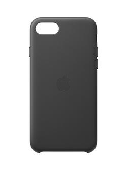 Apple Leather Case for iPhone 7 / 8 / SE (2020), Black, Black