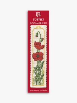 Textile Heritage Poppies Bookmark Cross Stitch Kit - view 2, Red