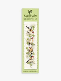 Textile Heritage Goldfinches Bookmark Counted Cross Stitch Kit - view 2, 