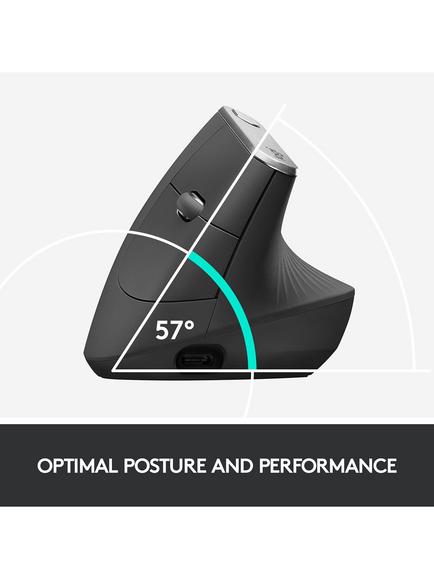 Logitech MX Vertical Advanced Ergonomic Mouse, Graphite - view 2, Graphite