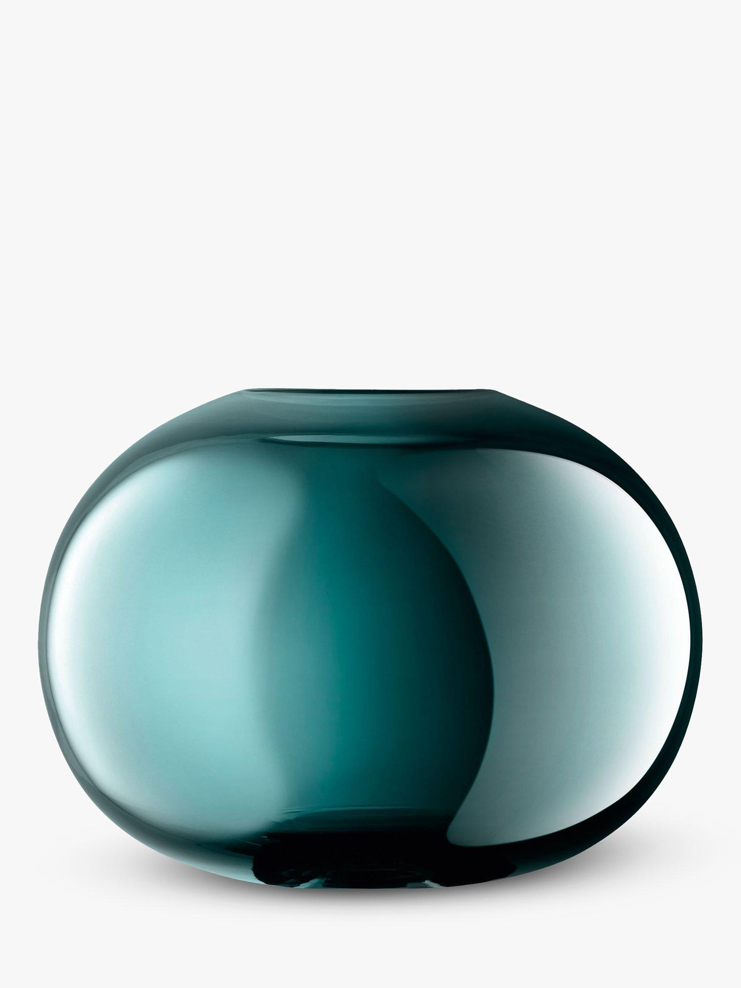 LSA International Epoque Round Vase, H18cm, Peacock