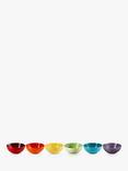 Le Creuset Stoneware Rainbow Cereal Bowls, Set of 6, 16.2cm, Assorted