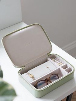Stackers Jewellery Travel Case - view 2, Sage Green