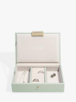 Stackers Mini Jewellery Box Lid, Sage Green