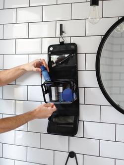 Stackers Hanging Travel Wash Bag - view 2, Black