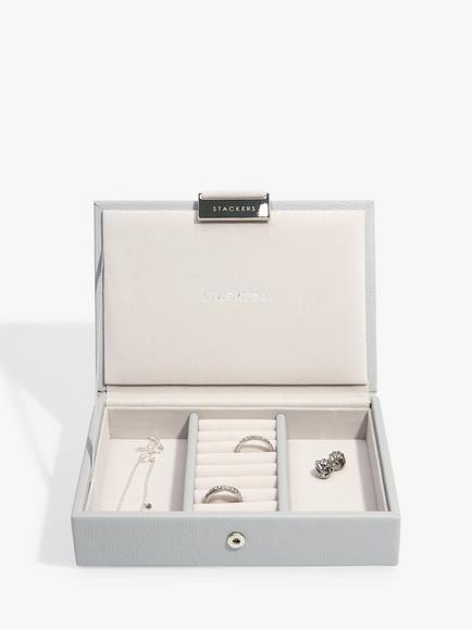 Stackers Mini Jewellery Box Lid, Pebble Grey