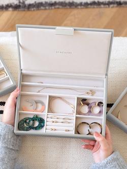 Stackers Classic Jewellery Box Lid - view 2, Pebble Grey