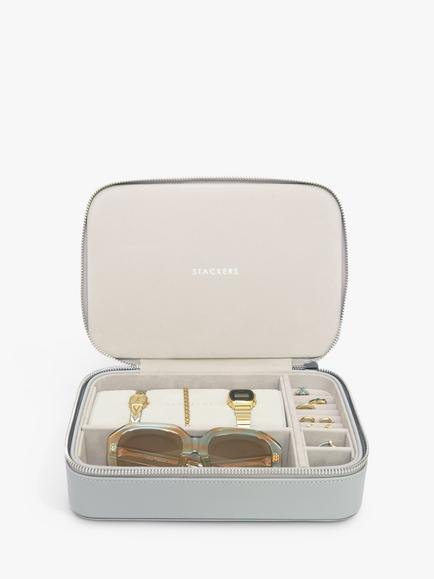 Stackers Jewellery Travel Case, Pebble Grey