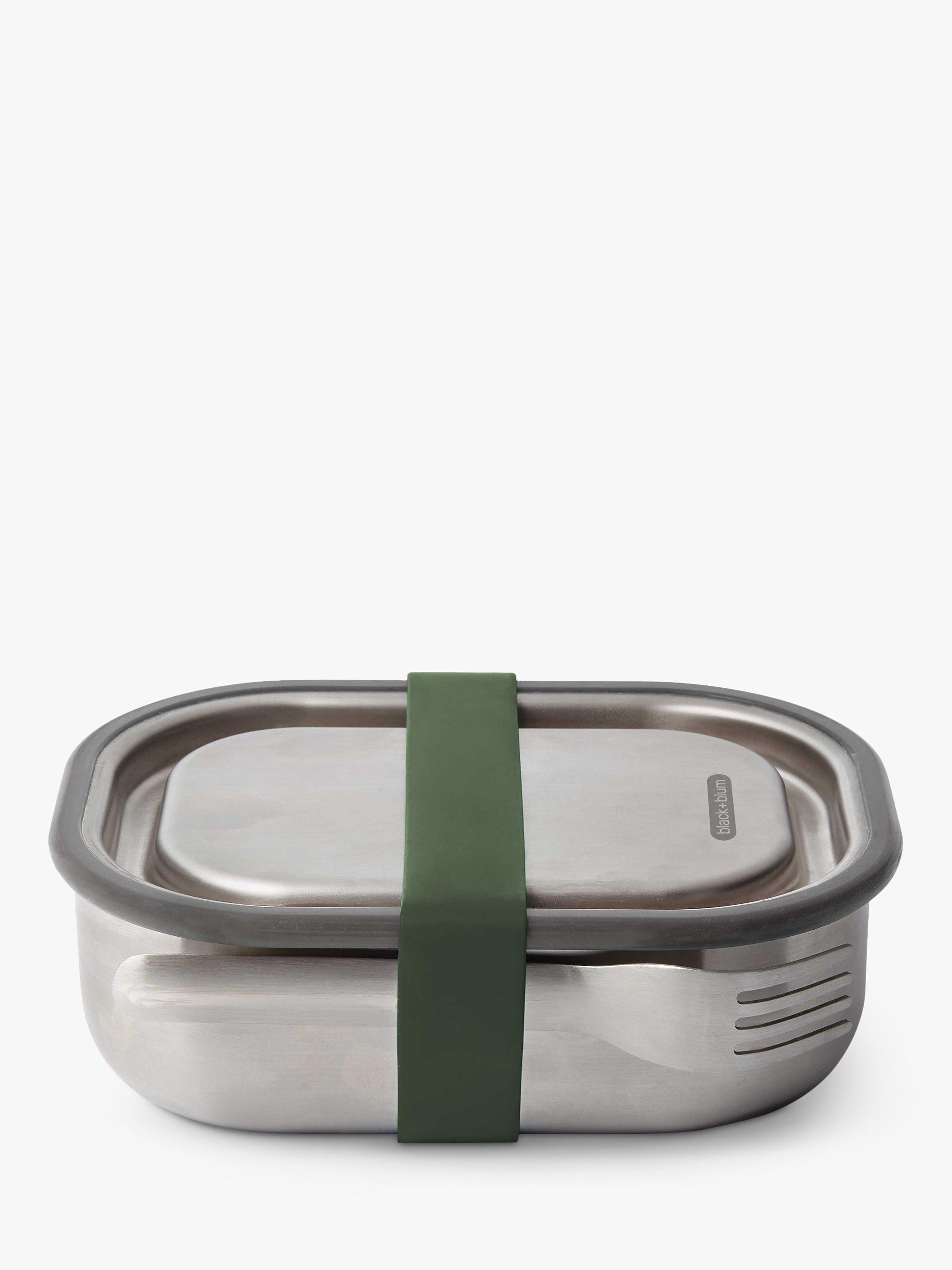 black+blum Stainless Steel Leak-Proof Lunch Box & Fork, 600ml