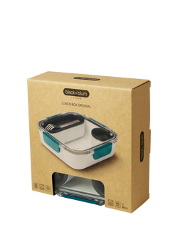 black+blum Leak-Proof Square Plastic Lunch Box Original, 1L - view 2, Ocean Blue