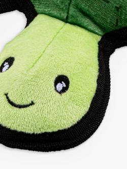 Beco Pets Rough & Tough Turtle Recycled Polyester Dog Toy, Medium - view 2, Green