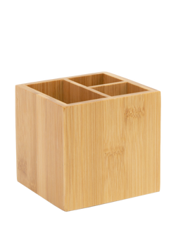 Osco Bamboo 3 Section Pen Pot, Natural