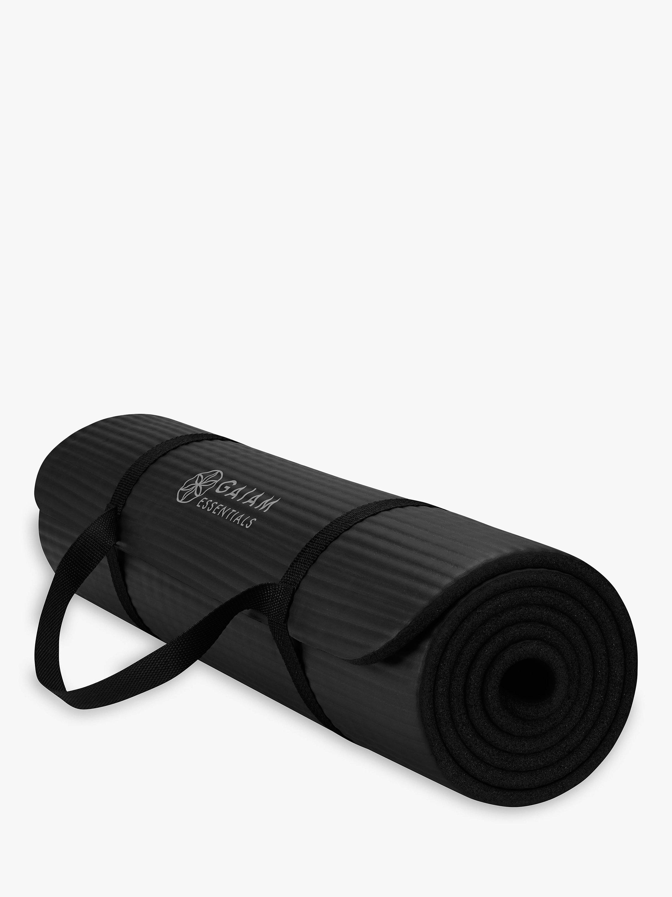 Gaiam Essentials Fitness 10mm Yoga Mat Black