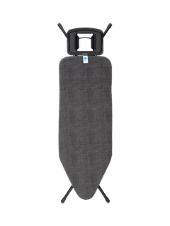 Brabantia Extra Large Ironing Board, Denim Black, L124 x W45cm